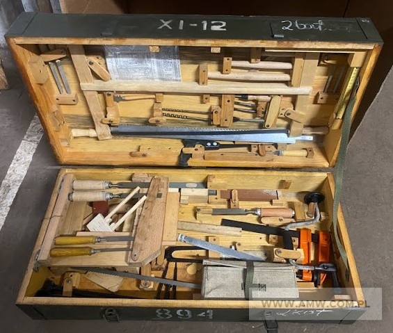 Zestaw stolarsko-ciesielski nr XI-12 (niekompletny) - pakiet zawierający 3 kpl. 
